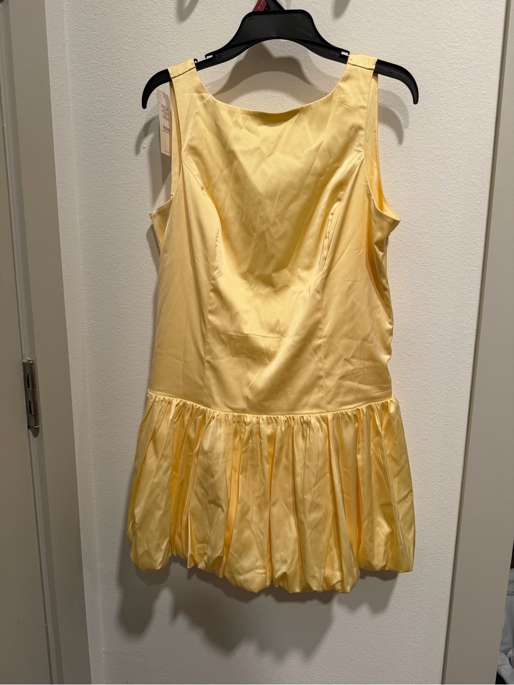 Abercrombie & Fitch Pale Yellow Sleeveless Mini Dress